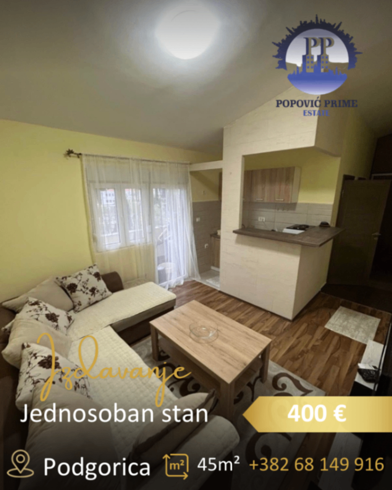 Izdavanje - Stan Podgorica, Drač