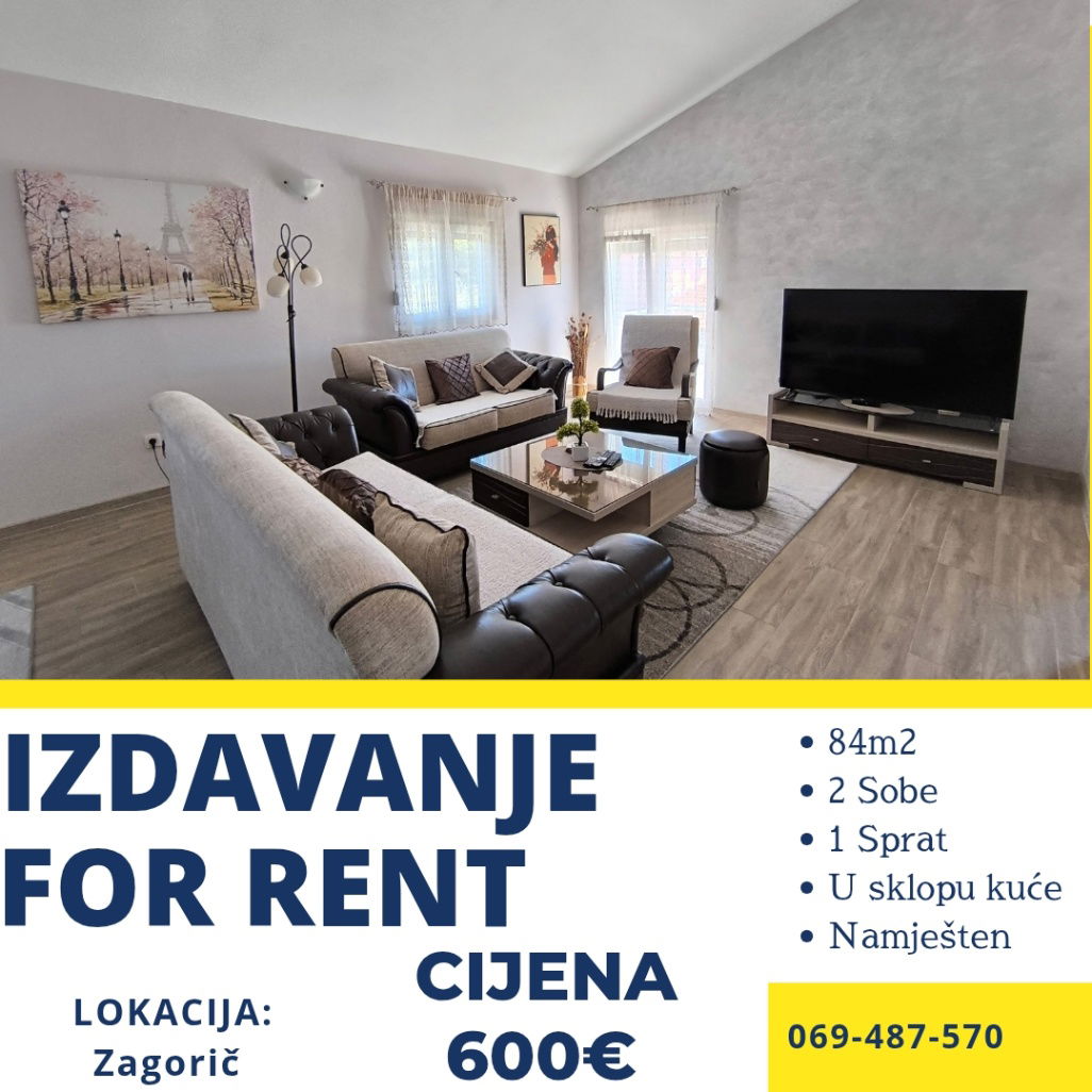 Rent - Apartment Podgorica, Zagorič