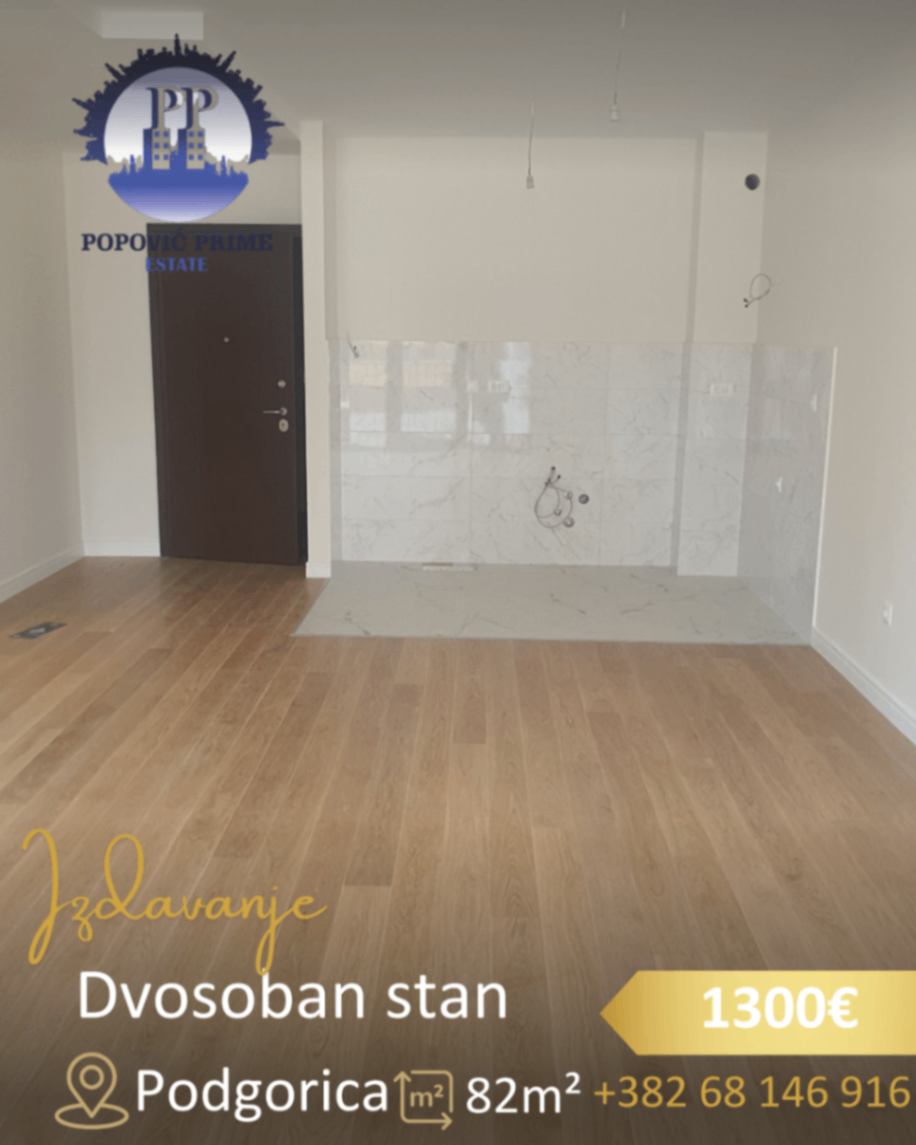 Izdavanje - Stan Podgorica, Preko Morače