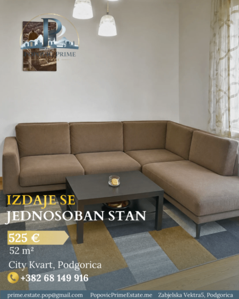 Kiralık - Daire Podgorica, City Kvart