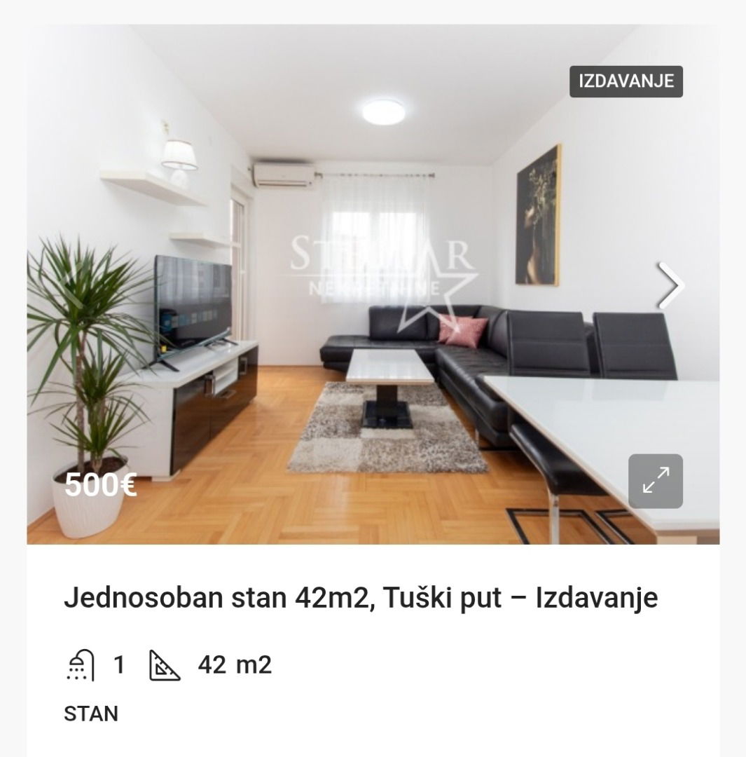 Rent - Apartment Podgorica, Tuški Put
