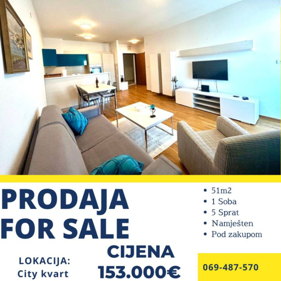 Продаж - Квартира Podgorica, City Kvart