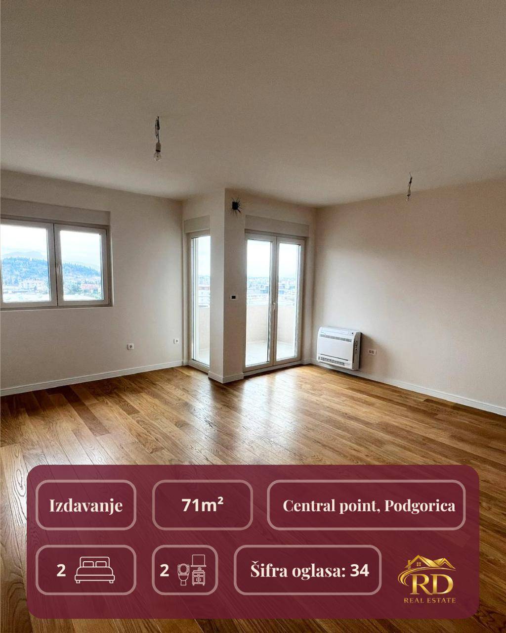 Izdavanje - Stan Podgorica, Central Point