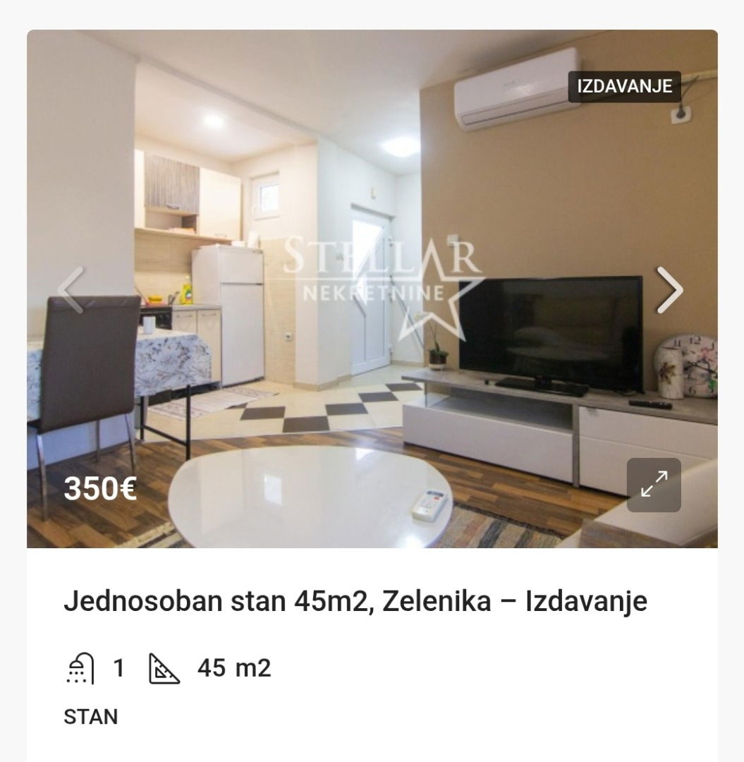 Rent - Apartment Podgorica, Zelenika