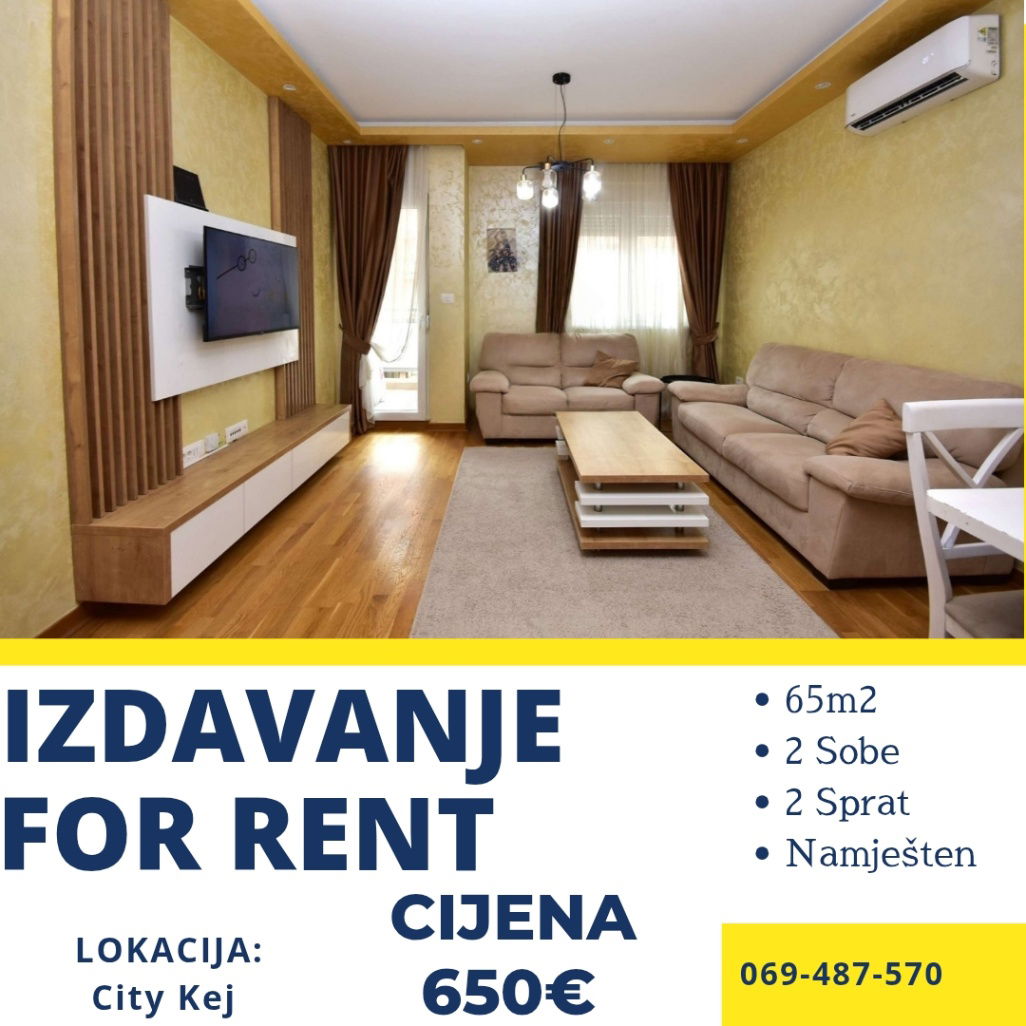 Оренда - Квартира Podgorica, City Kej