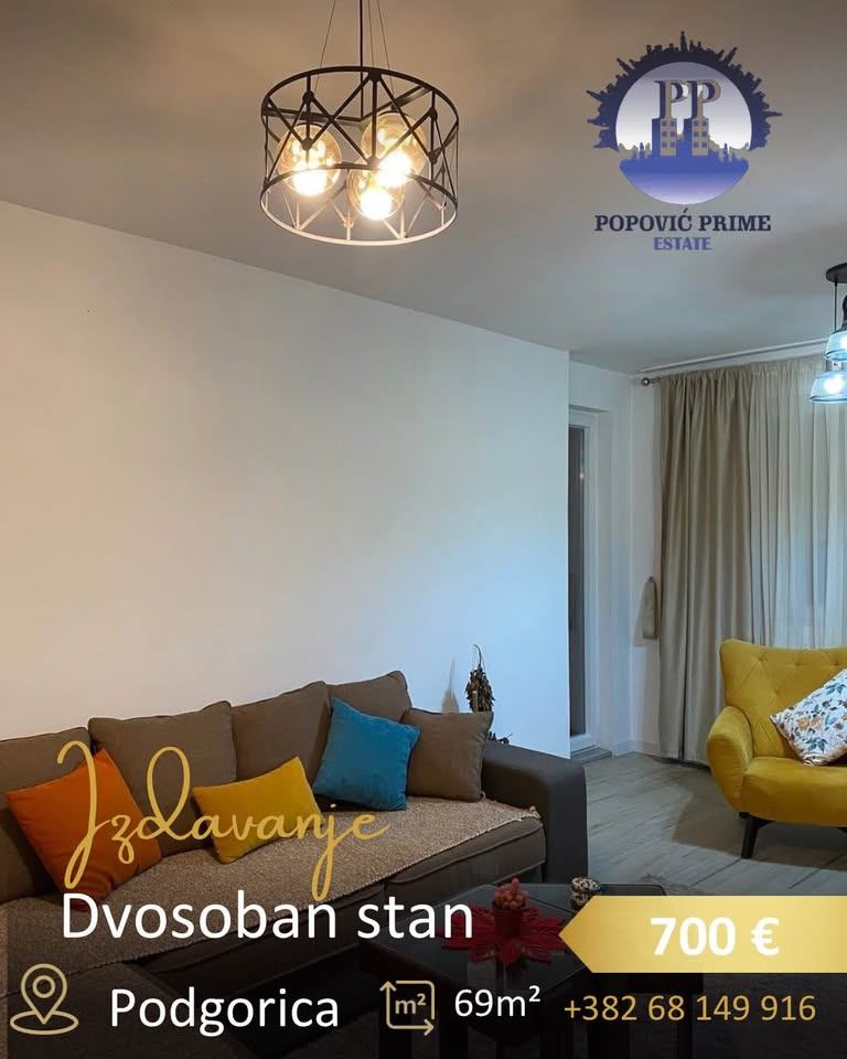 Izdavanje - Stan Podgorica, Preko Morače