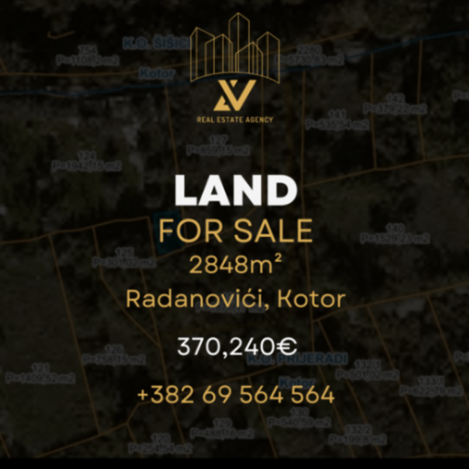 Продаж - Земля Kotor, Radanovići