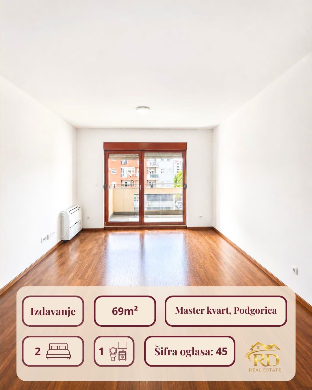 Kiralık - Daire Podgorica, Master Kvart