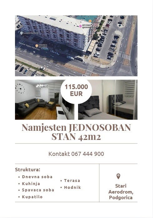 Sale - Apartment Podgorica, Stari Aerodrom
