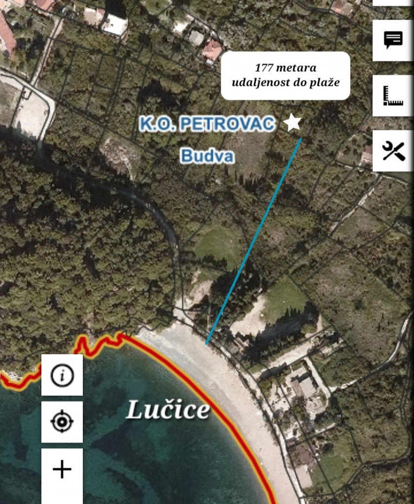 Продаж - Земля Budva, Petrovac