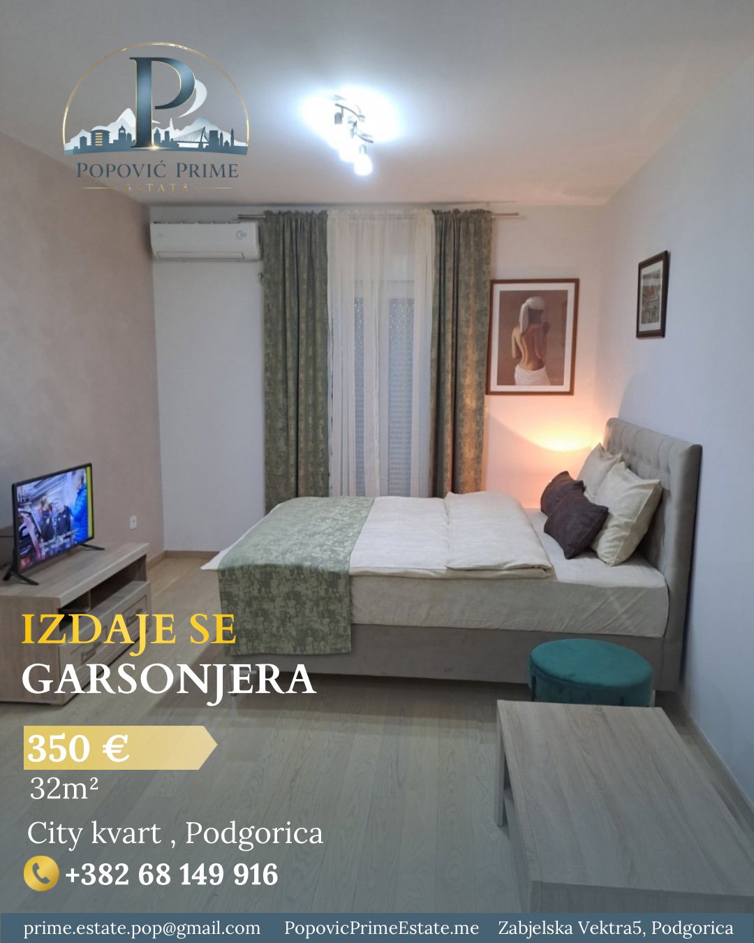 Kiralık - Daire Podgorica, City Kvart