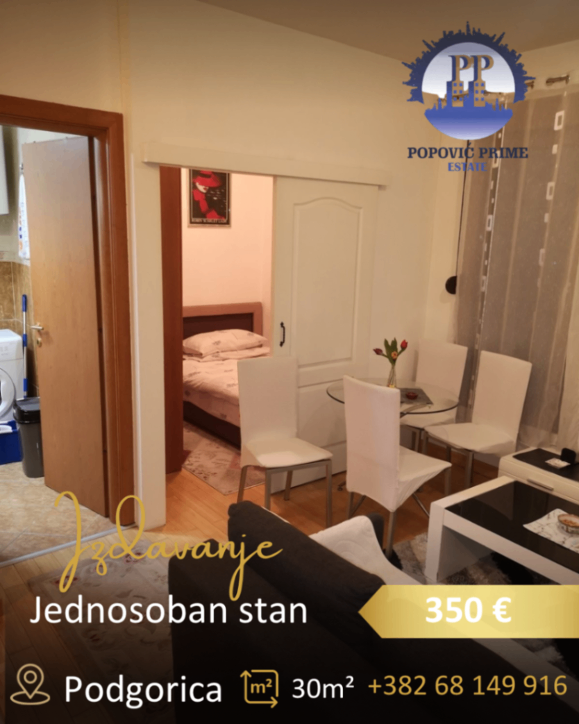 Kiralık - Daire Podgorica, Preko Morače
