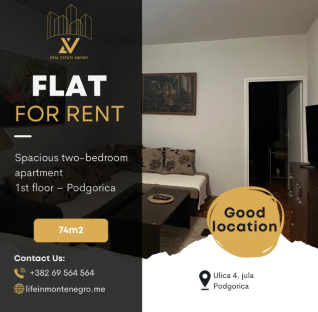 Kiralık - Daire Podgorica, Tuški Put