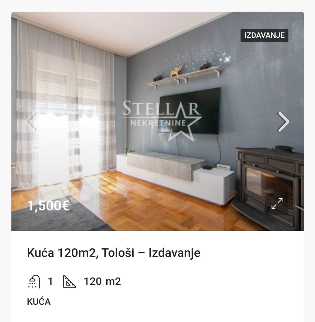 Оренда - Будинок Podgorica, Tološi