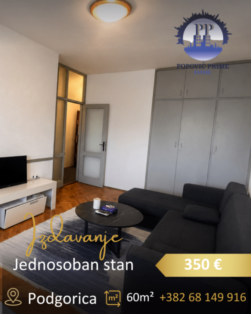Izdavanje - Stan Podgorica, Pejton