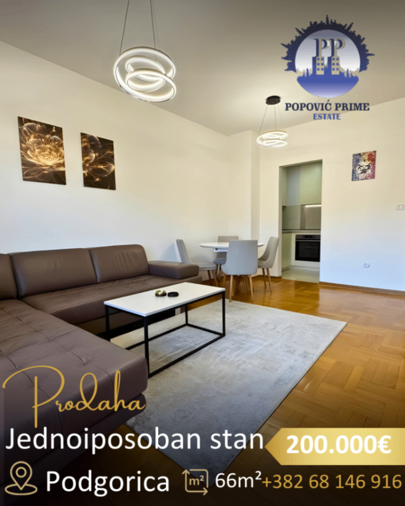 Продаж - Квартира Podgorica, Preko Morače