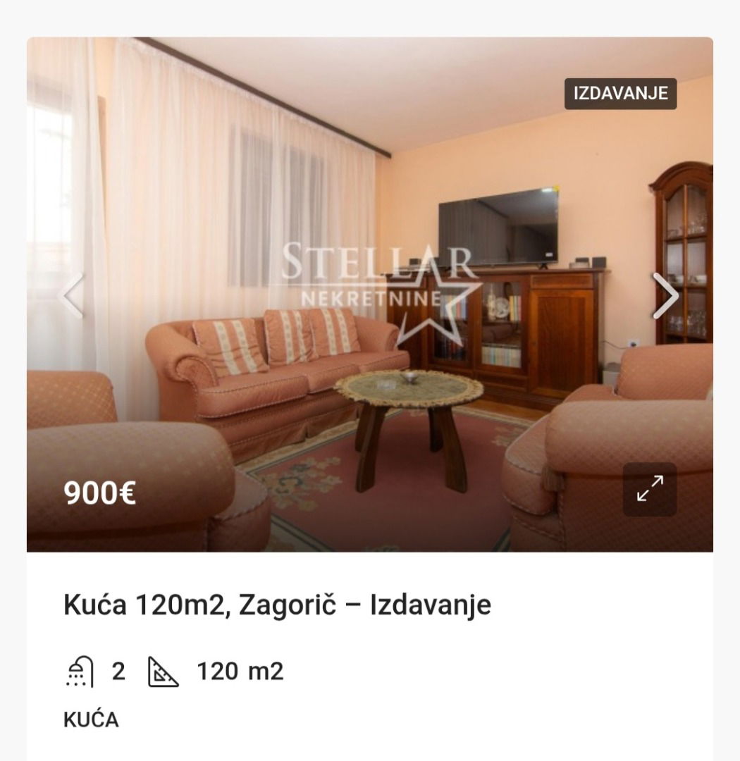 Rent - House Podgorica, Zagorič