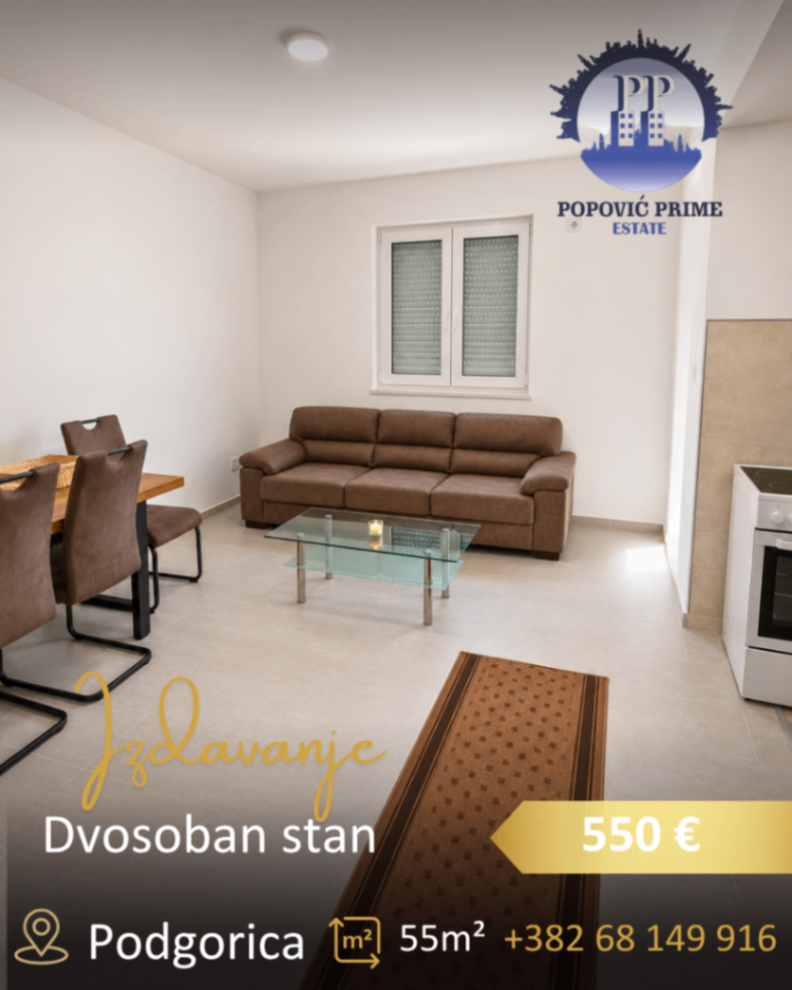 Izdavanje - Stan Podgorica, City Kvart
