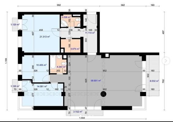 Продаж - Квартира Podgorica, Preko Morače