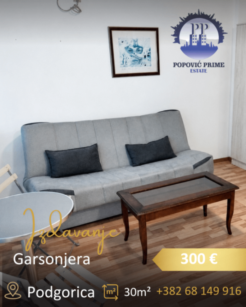 Аренда - Квартира Podgorica, Pejton