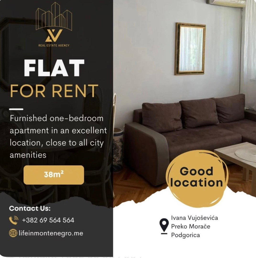 Rent - Apartment Podgorica, Preko Morače