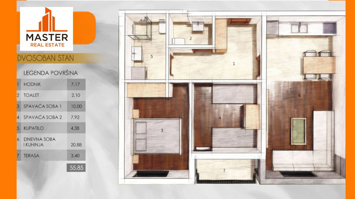 Satış - Daire Podgorica, Zabjelo