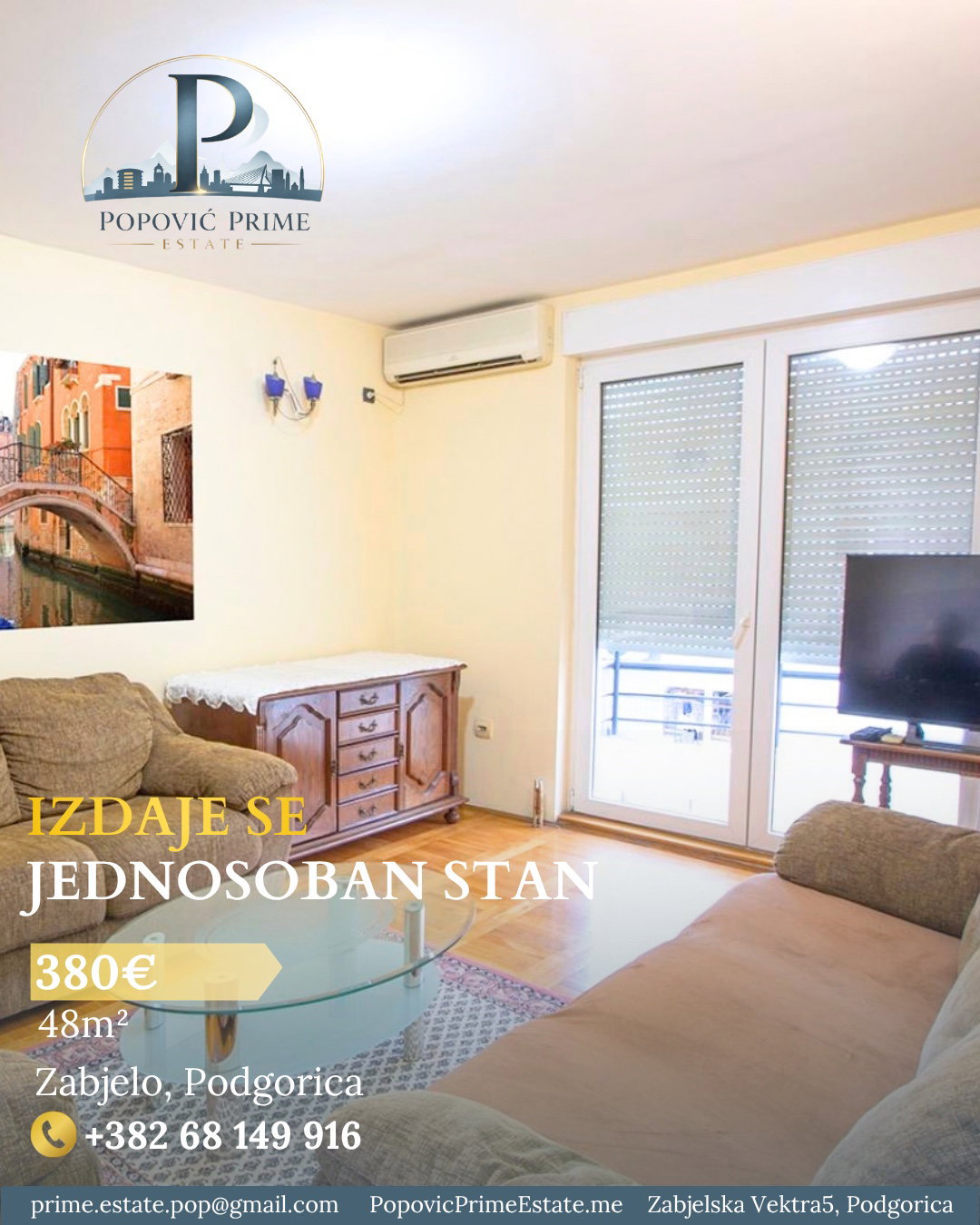 Izdavanje - Stan Podgorica, Zabjelo