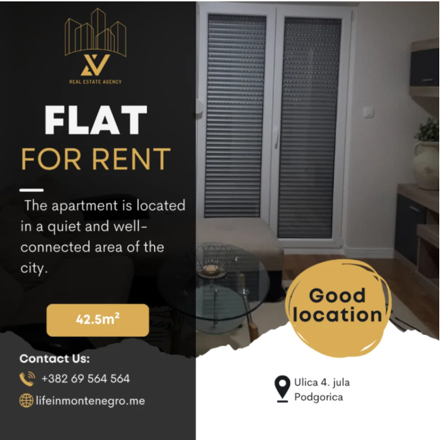 Kiralık - Daire Podgorica, Tuški Put