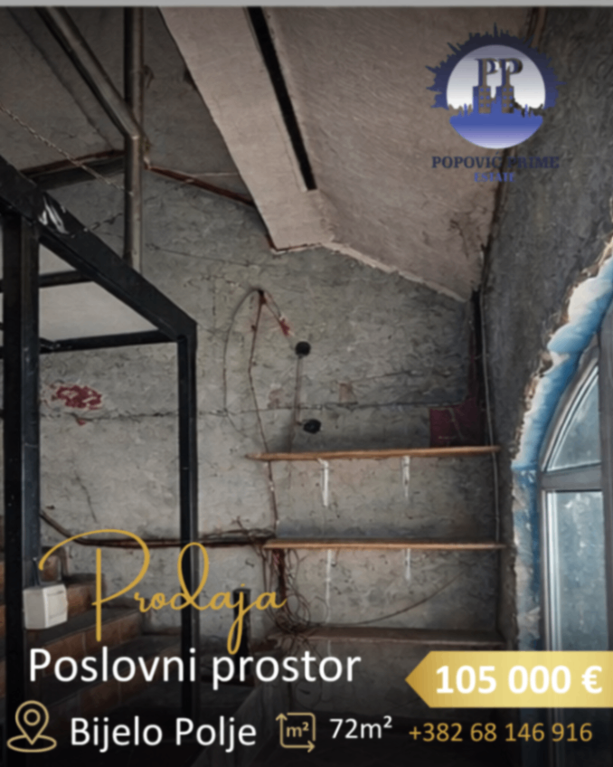 Prodaja - Poslovni prostor Bijelo Polje, Centar