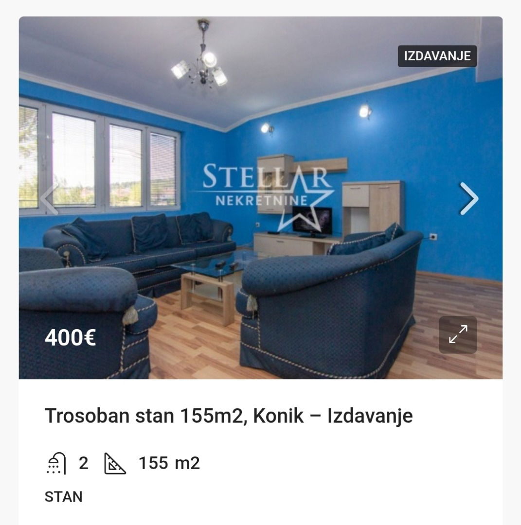 Rent - Apartment Podgorica, Konik