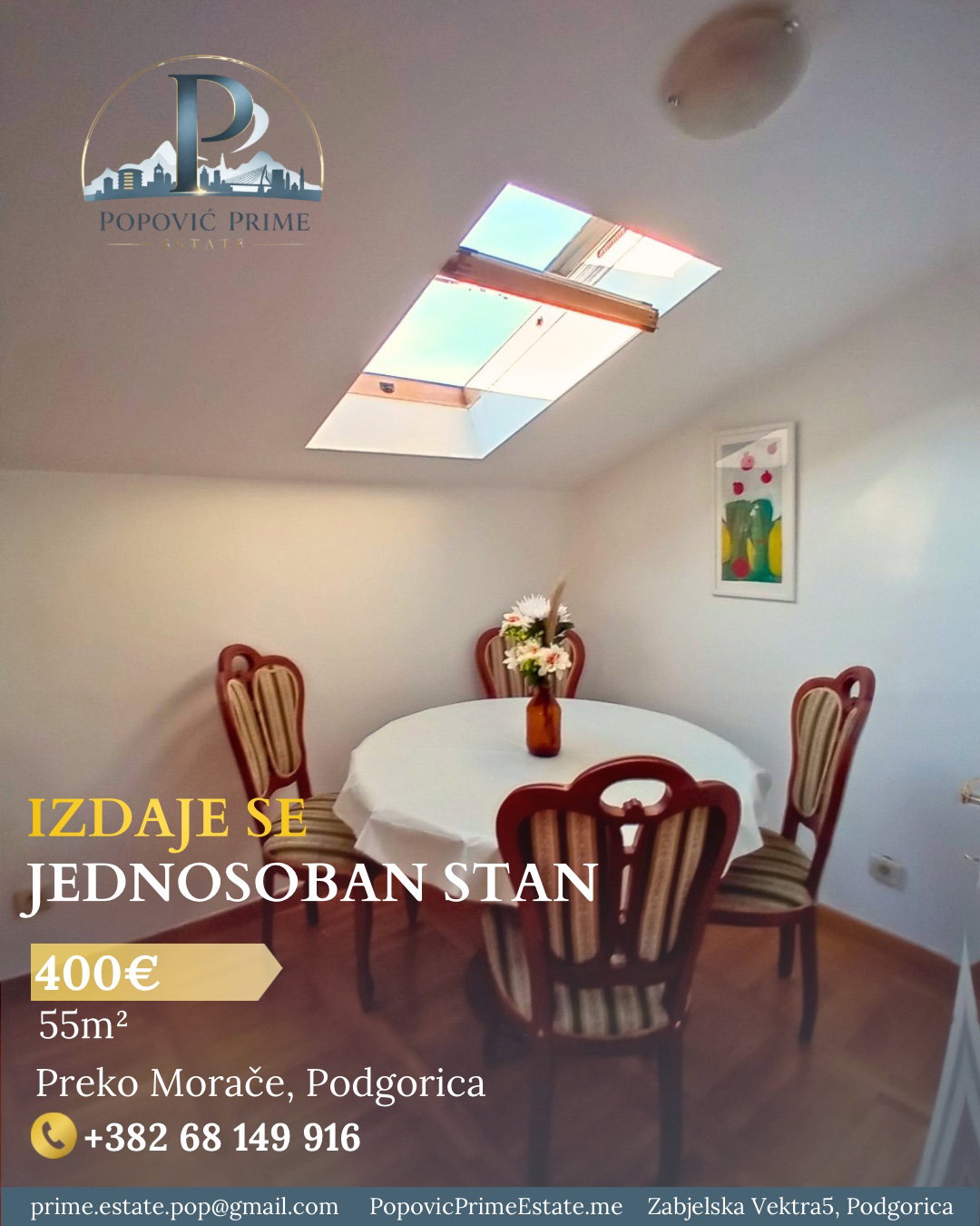 Izdavanje - Stan Podgorica, Preko Morače