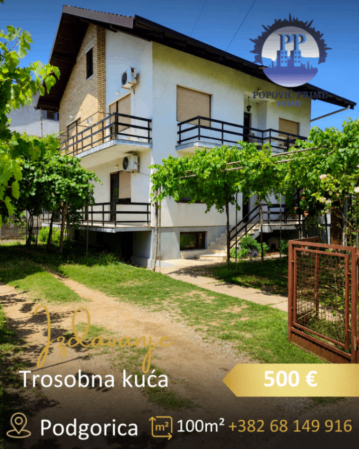 Izdavanje - Stan Podgorica, Dalmatinska ulica