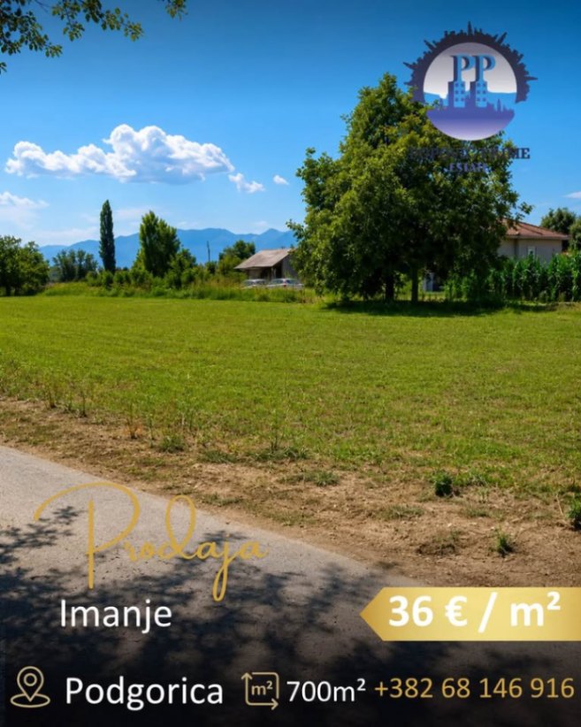 Prodaja - Zemljište Podgorica, Zeta