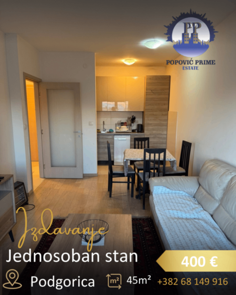 Izdavanje - Stan Podgorica, City Kvart