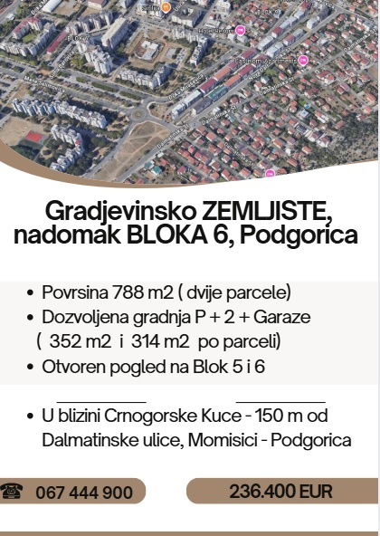Sale - Land Podgorica, Momišići