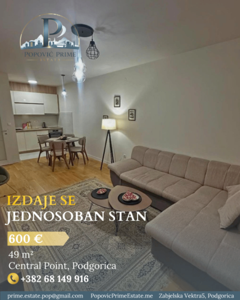 Rent - Apartment Podgorica, City Kvart