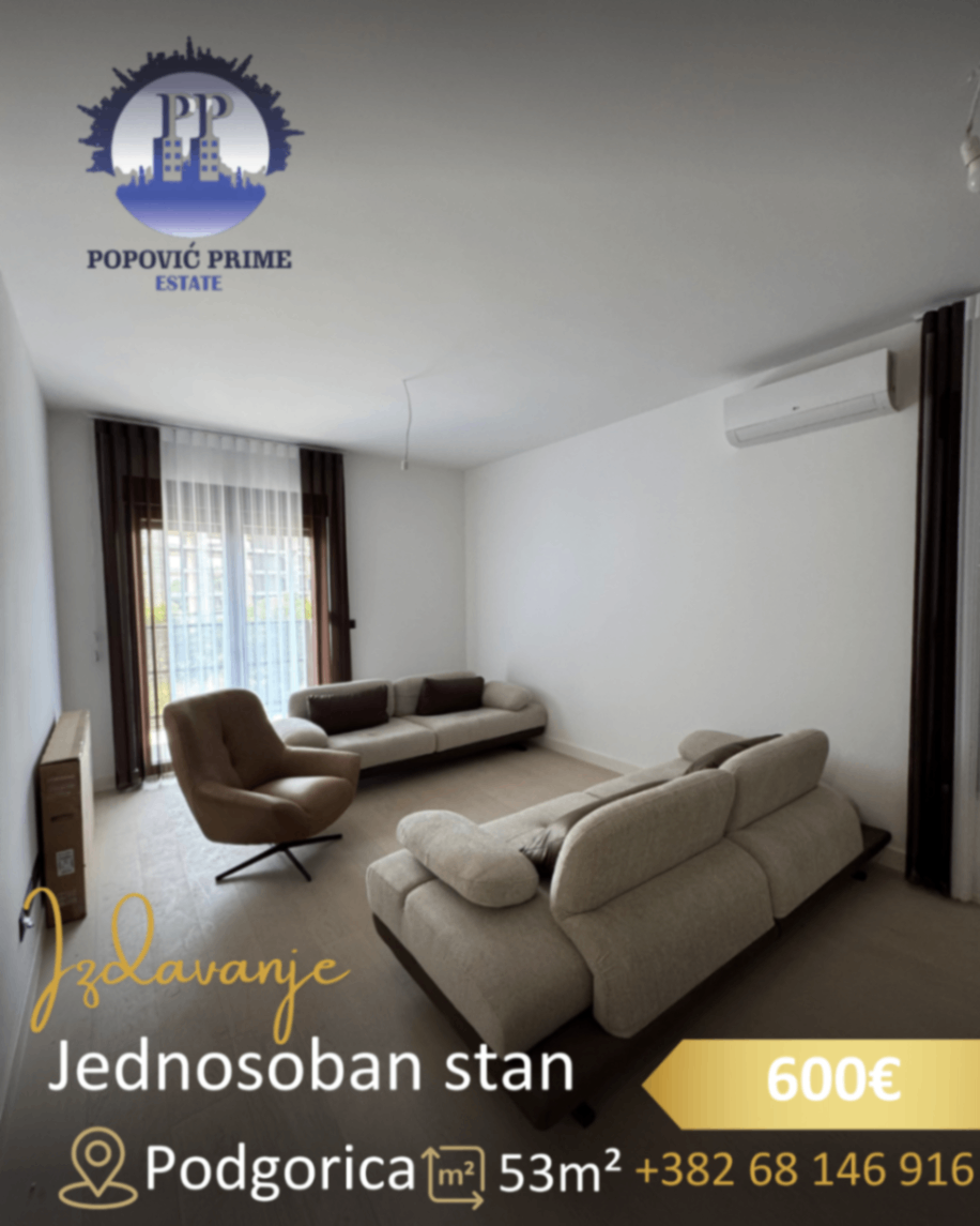 Izdavanje - Stan Podgorica, Krivi Most