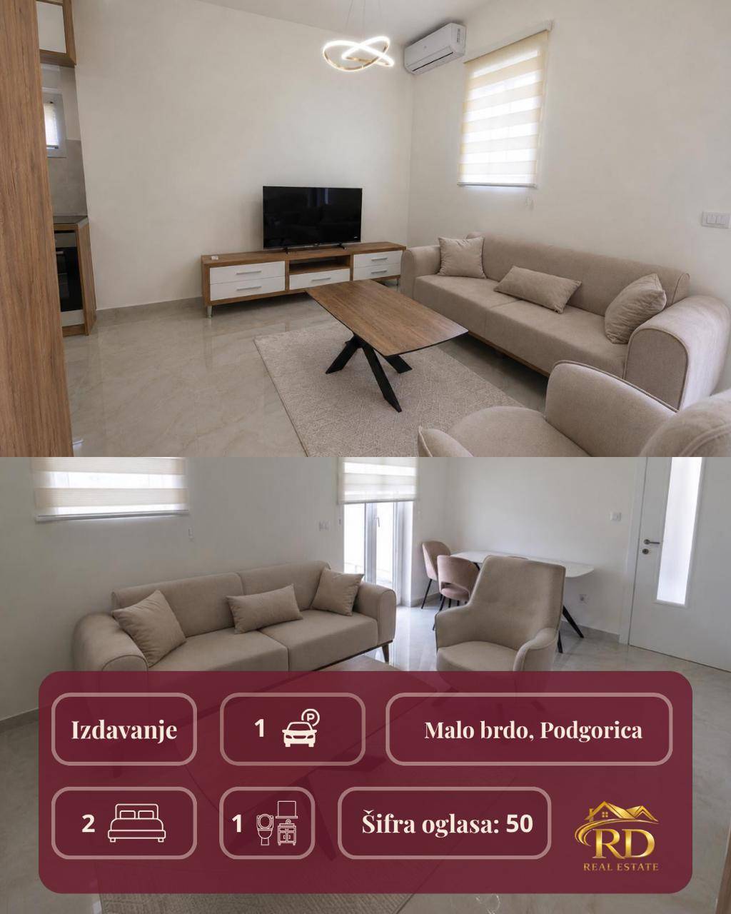 Kiralık - Daire Podgorica, Malo Brdo