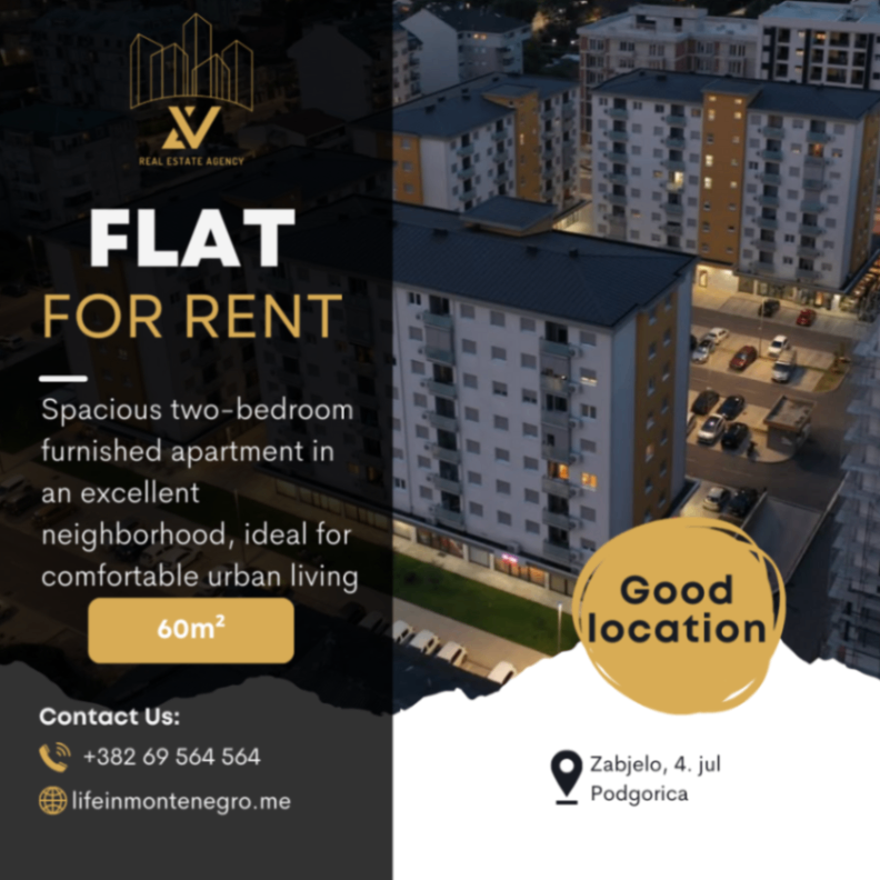 Kiralık - Daire Podgorica, Zabjelo
