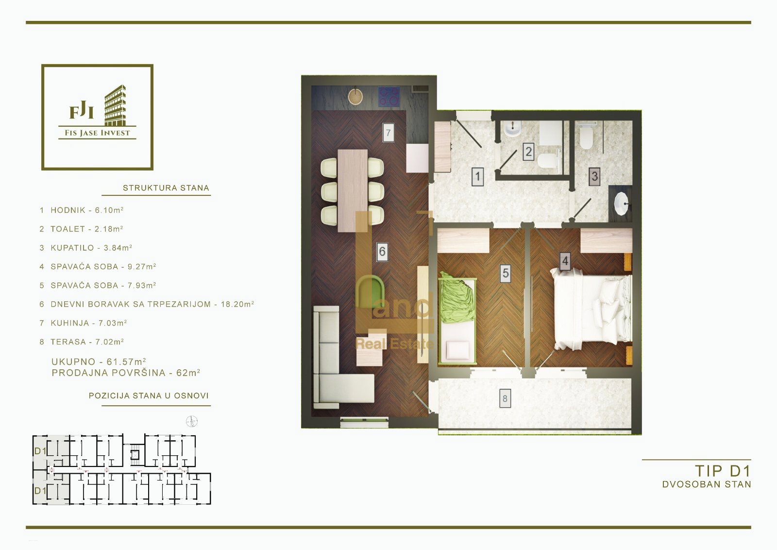 Sale - Apartment Podgorica, Zagorič