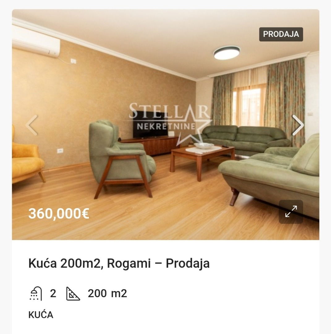 Prodaja - Kuća Podgorica, Rogami