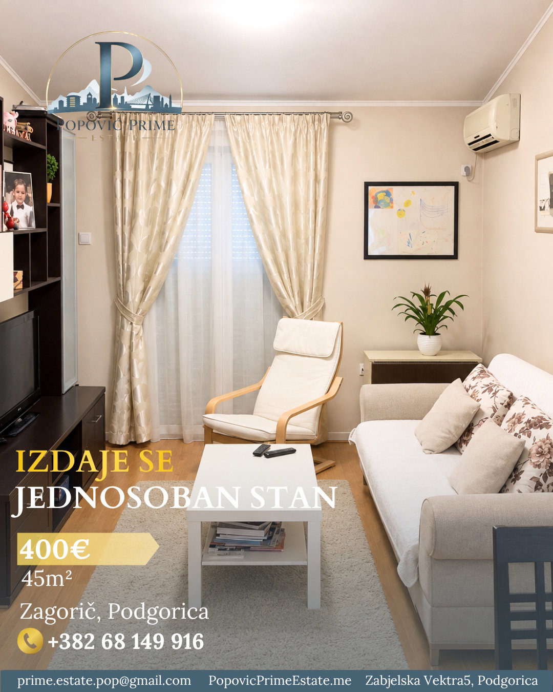 Izdavanje - Stan Podgorica, Zagorič