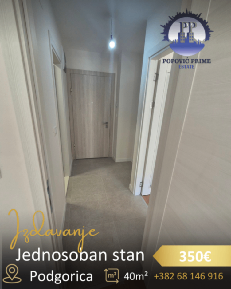 Izdavanje - Stan Podgorica, Pobrežje