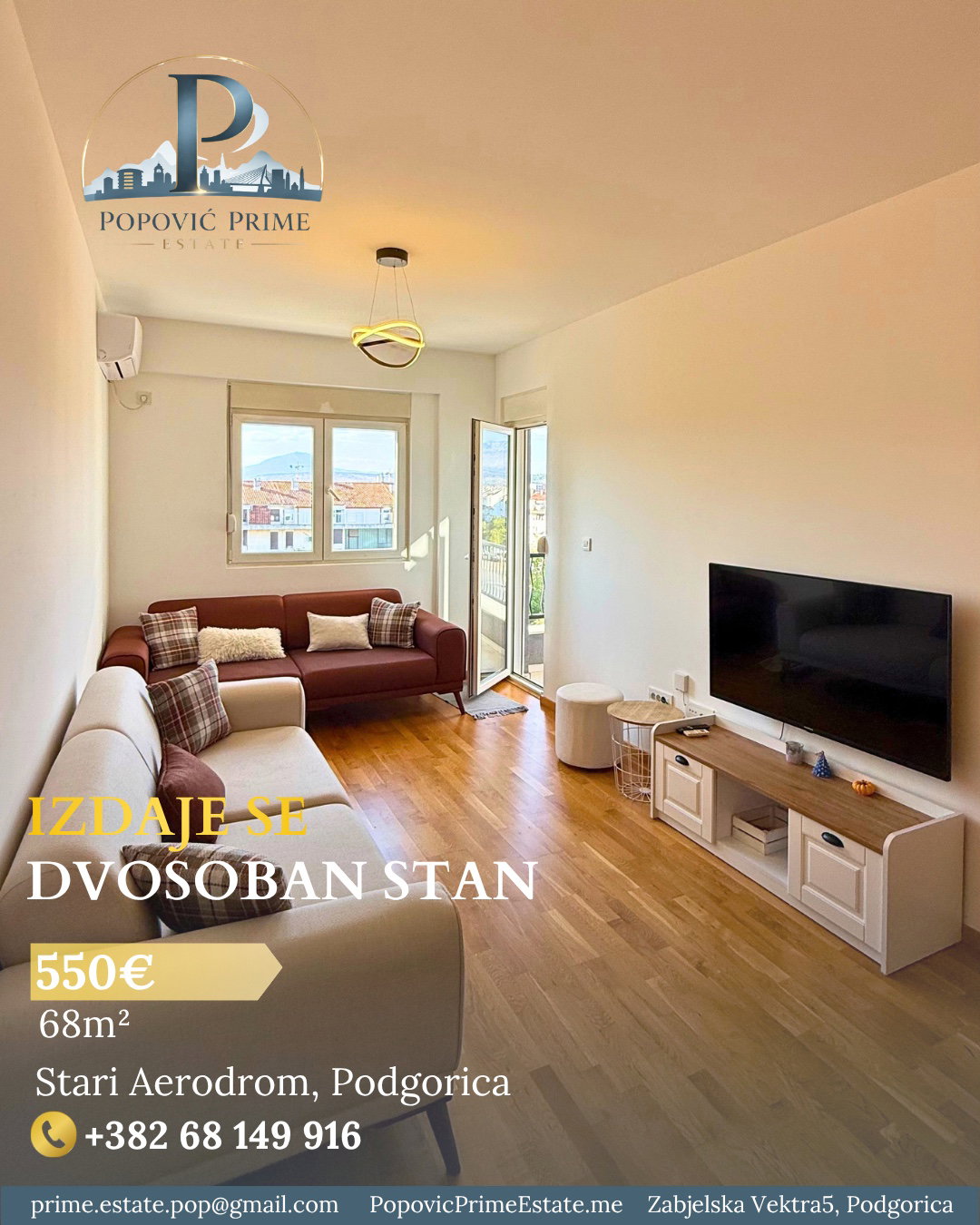 Izdavanje - Stan Podgorica, Stari Aerodrom