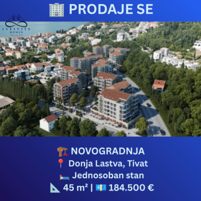 Prodaja - Stan Tivat, Donja Lastva
