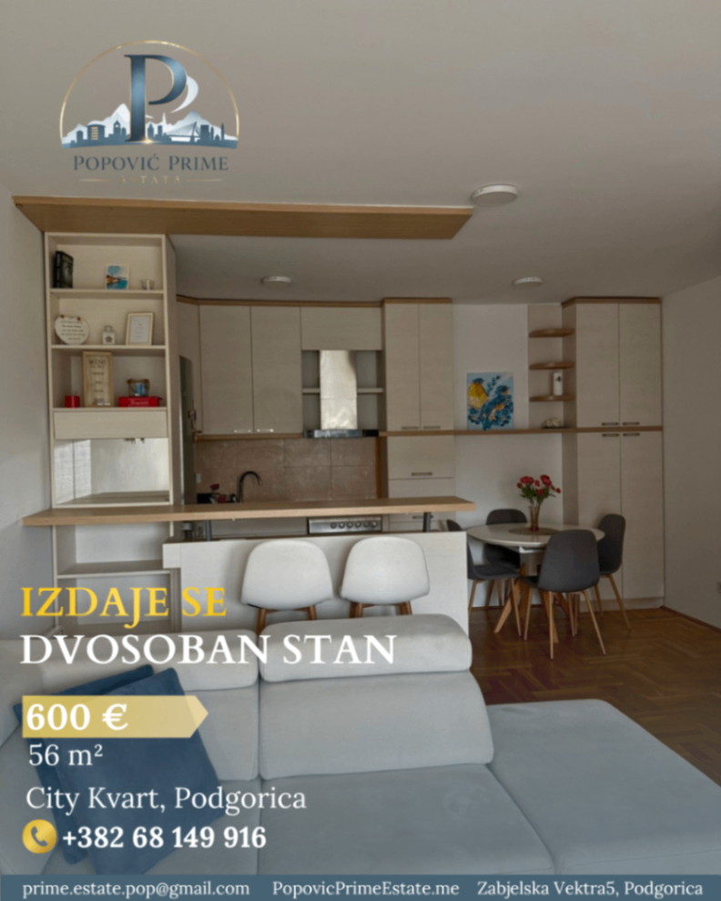 Kiralık - Daire Podgorica, City Kvart