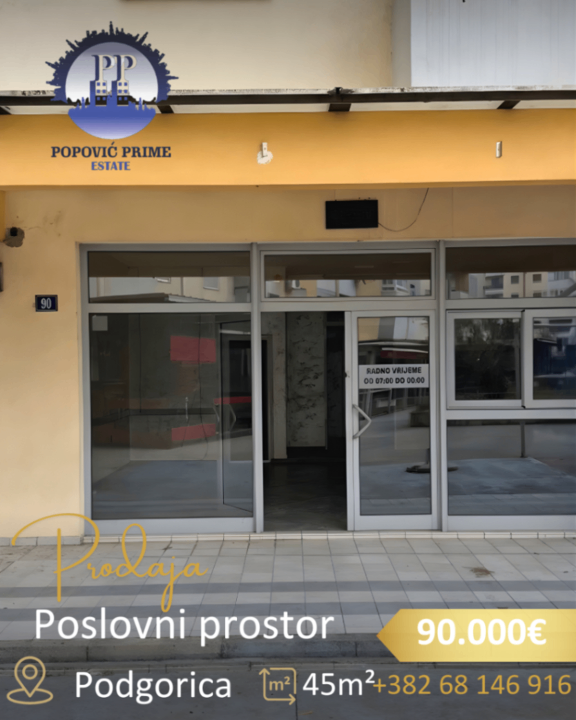 Продаж - Офісне приміщення Podgorica, Stari Aerodrom