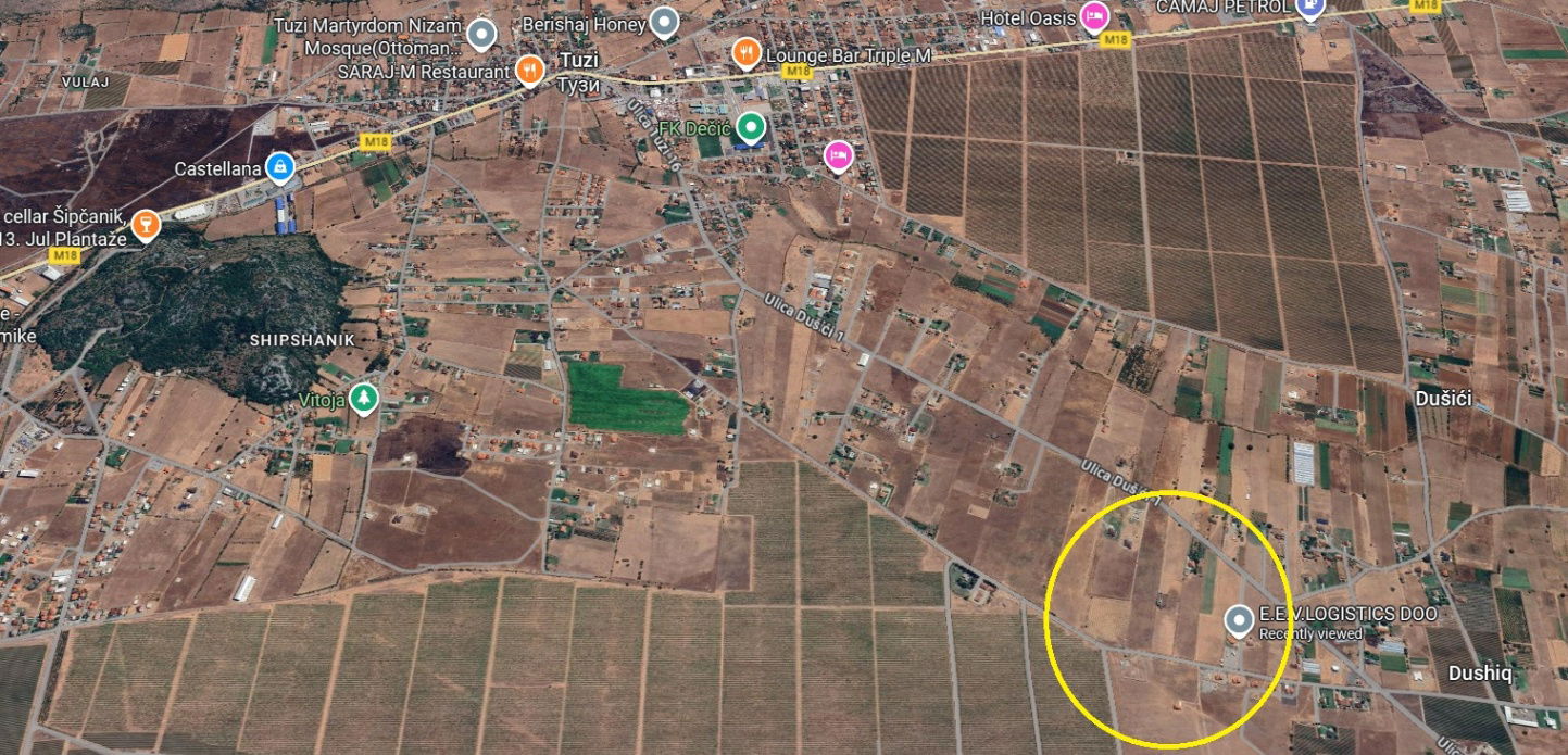 Sale - Land Podgorica, Tuzi