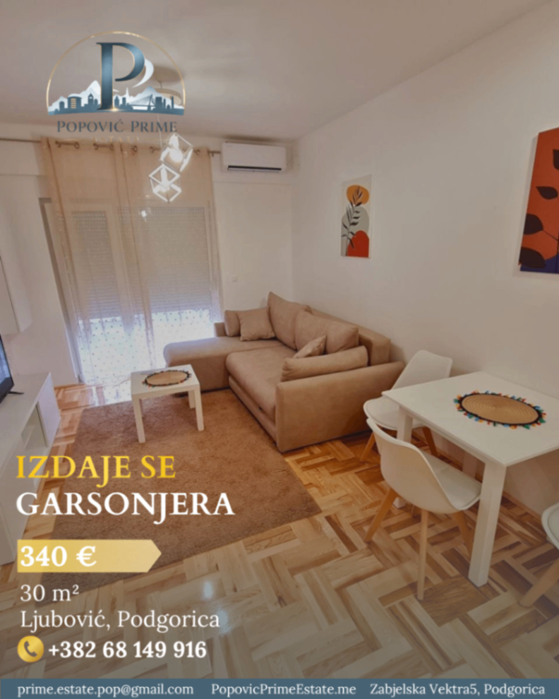 Izdavanje - Stan Podgorica, Ljubović