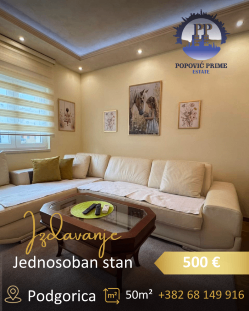 Izdavanje - Stan Podgorica, City Kvart